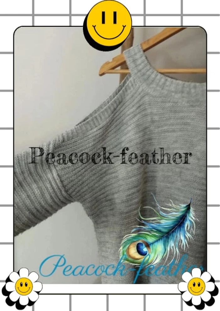 Pull épaules dénudées gris TU (42/46) - photo numéro 3