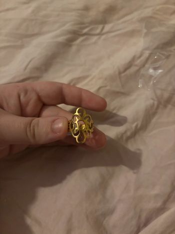 Bague acier inoxydable dorée ou argenté