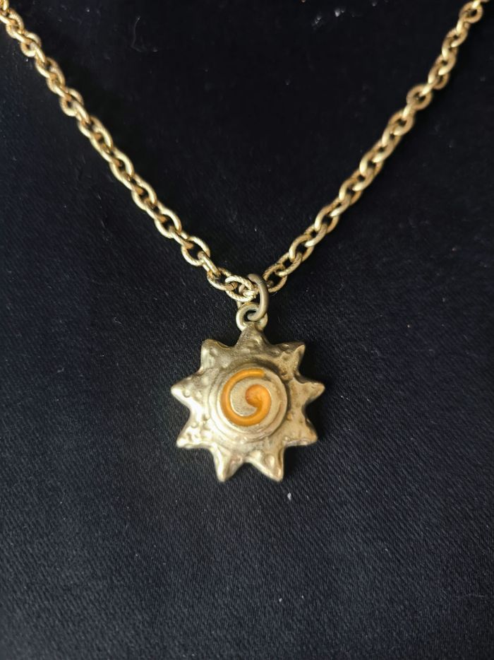 Magnifique collier "soleil" Jacques Esterel années 60/70 vintage - photo numéro 2