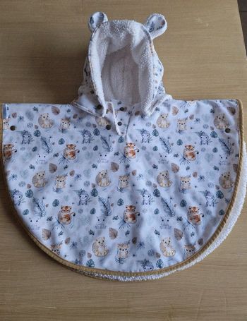 Poncho polaire imperméable bébé