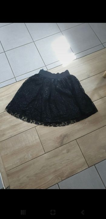 Jupe élastique dentelle noire Taille unique