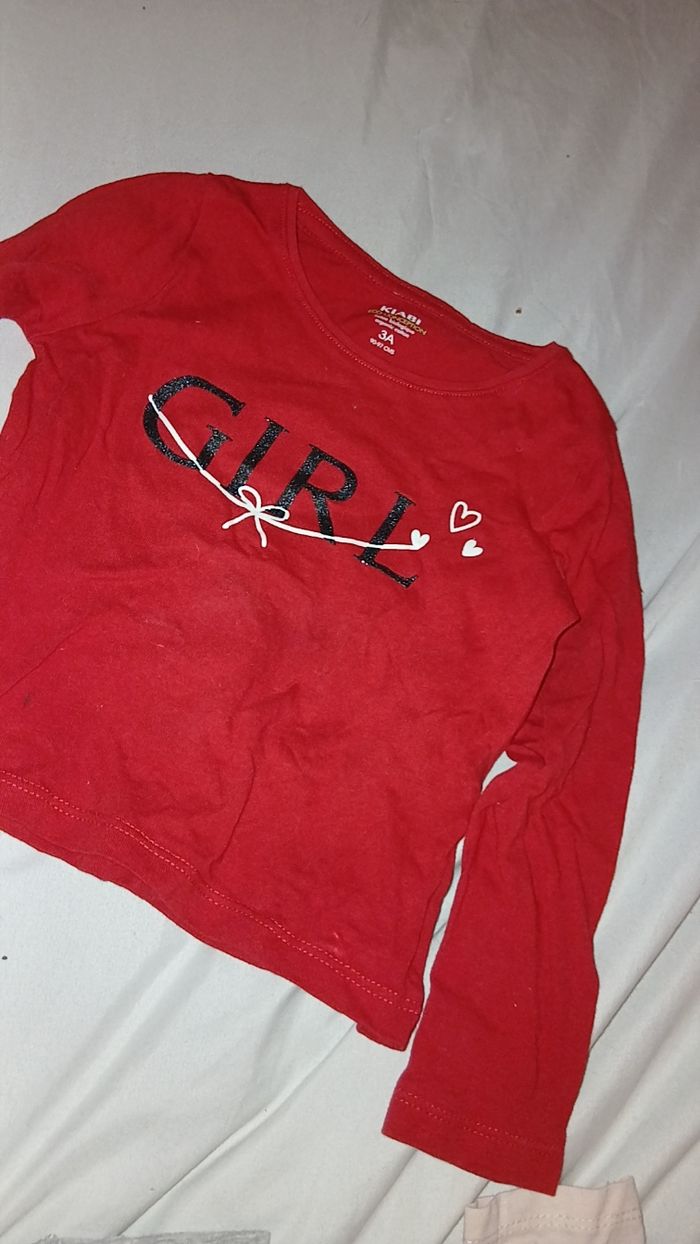Lot tee-shirt 3 ans fille - photo numéro 9