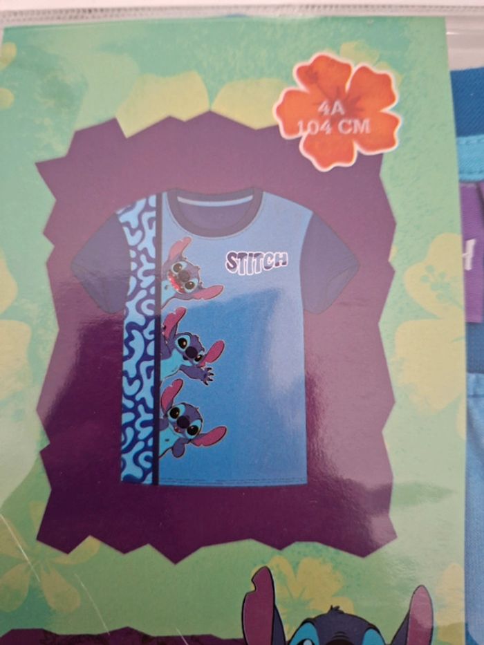 Tee-shirt Lilo & Stitch neuf sous blister taille 4 ans - photo numéro 3