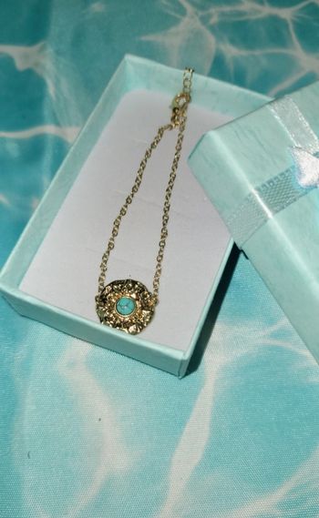 Bracelet doré et bleu