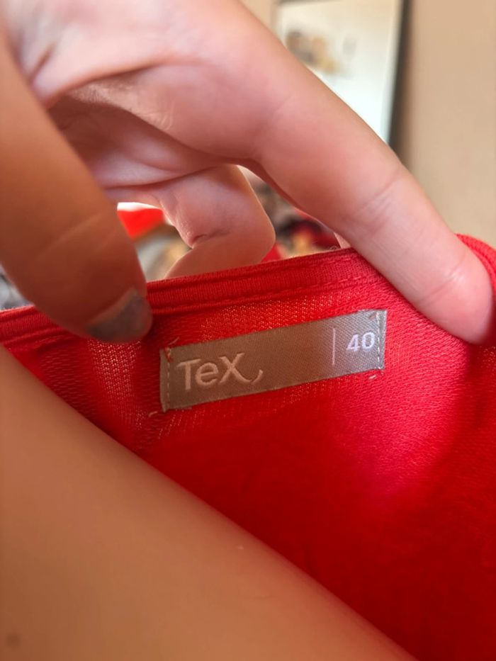 Gilet rouge fluide - photo numéro 3