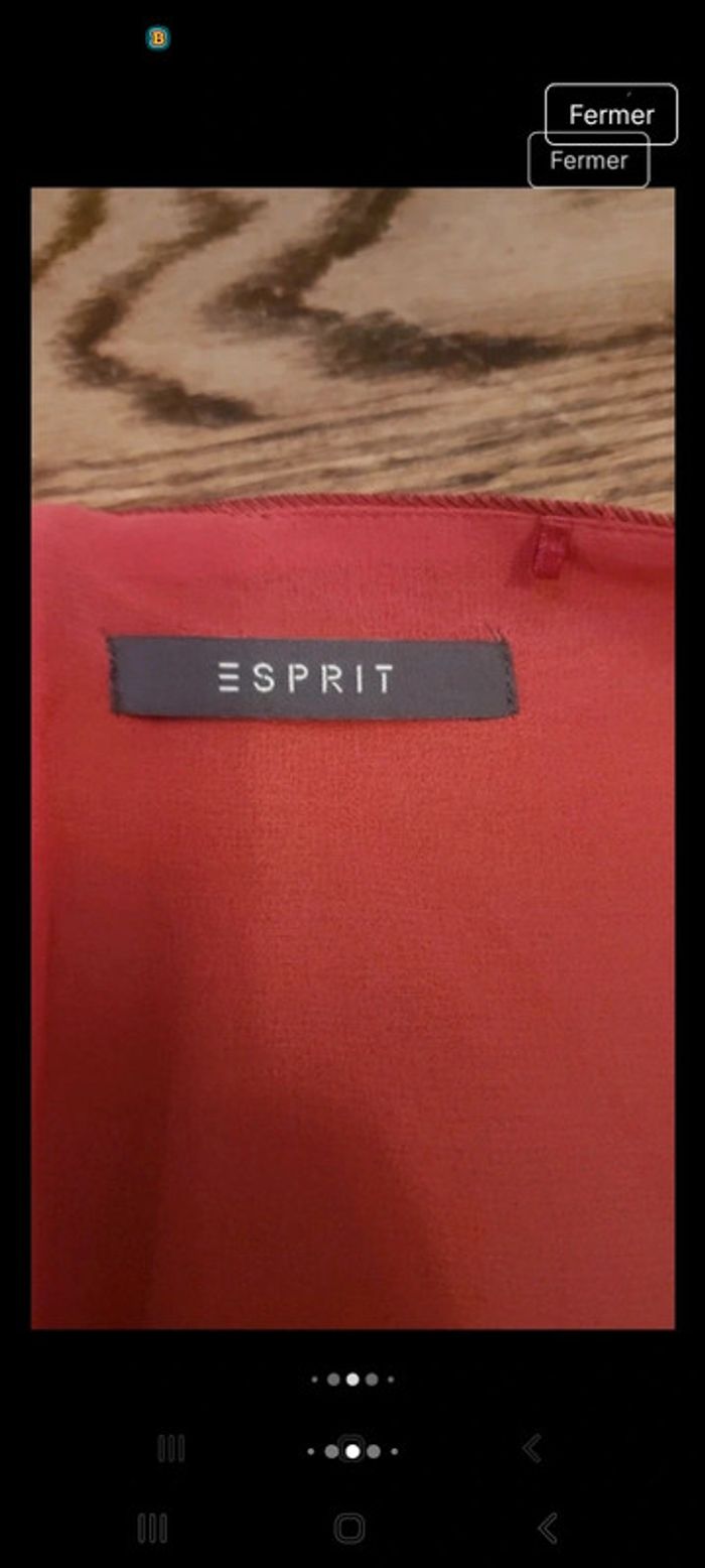 Magnifique Robe rouge bordeaux Esprit fr 44 - photo numéro 8