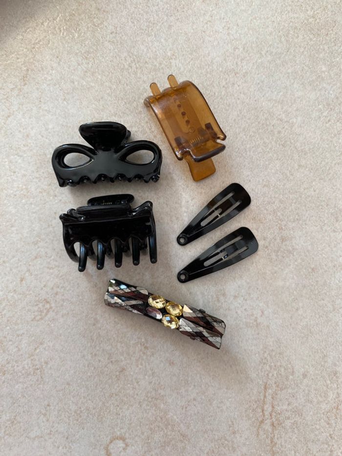 Lot de barrettes pince fille Noir - photo numéro 7