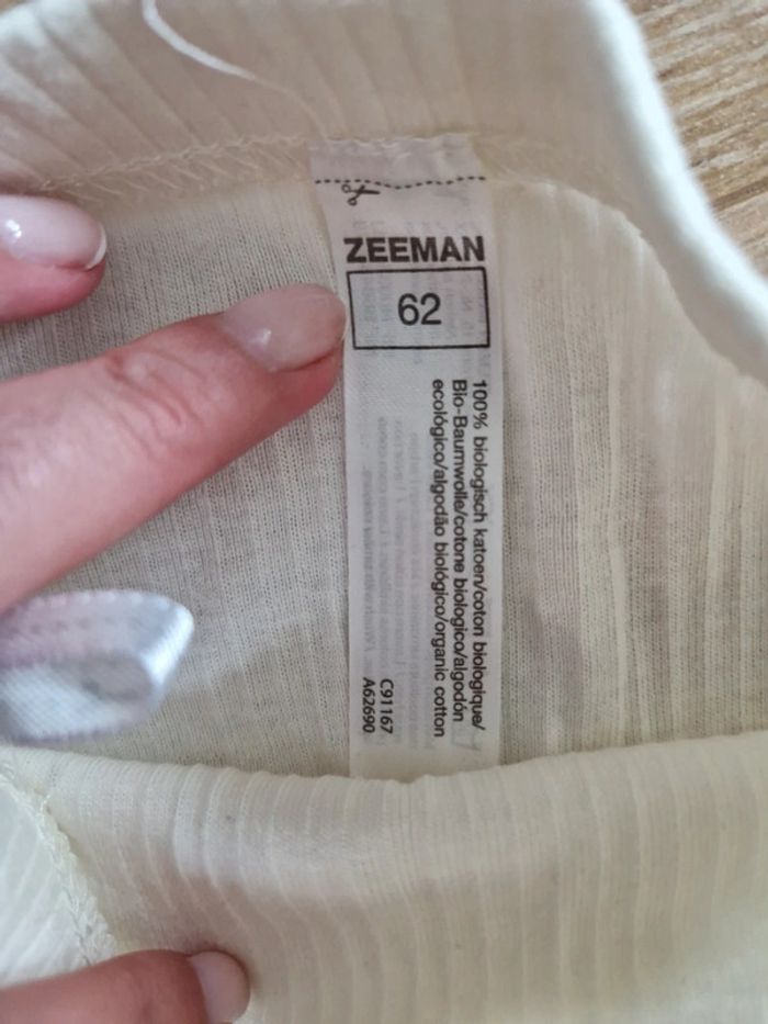 Legging bébé mixte Zeeman crème 62 cm - photo numéro 4