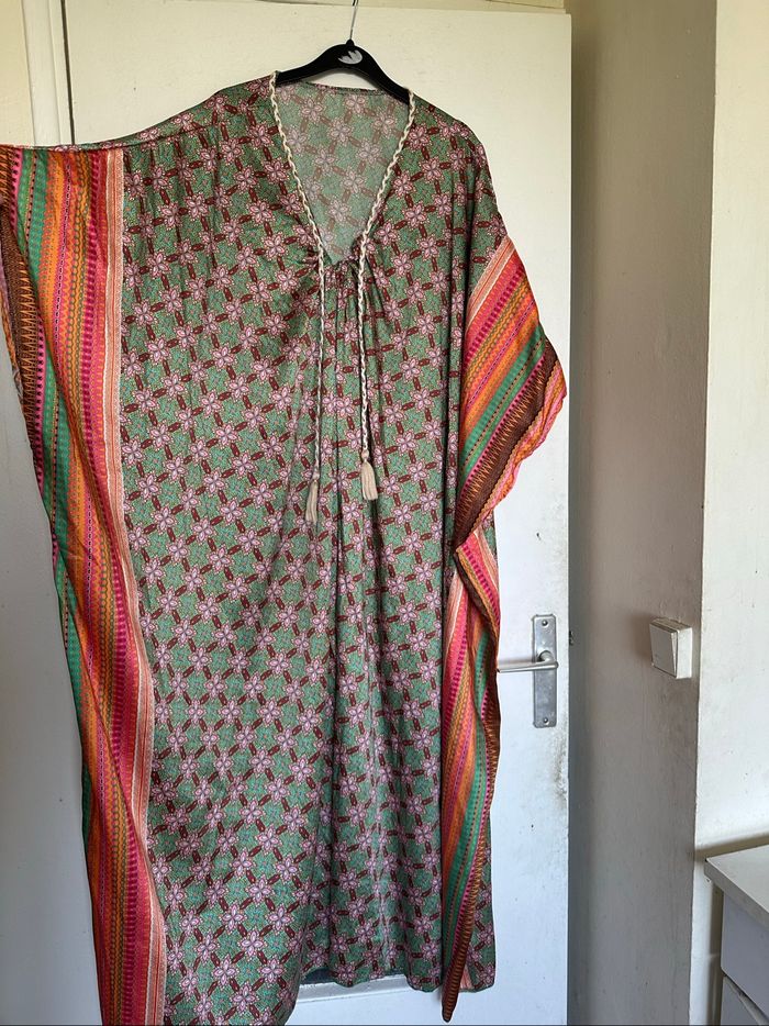 Robe caftan avec pompom taille unique femme - photo numéro 7