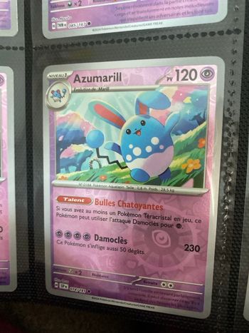 Carte Pokémon reverse neuf