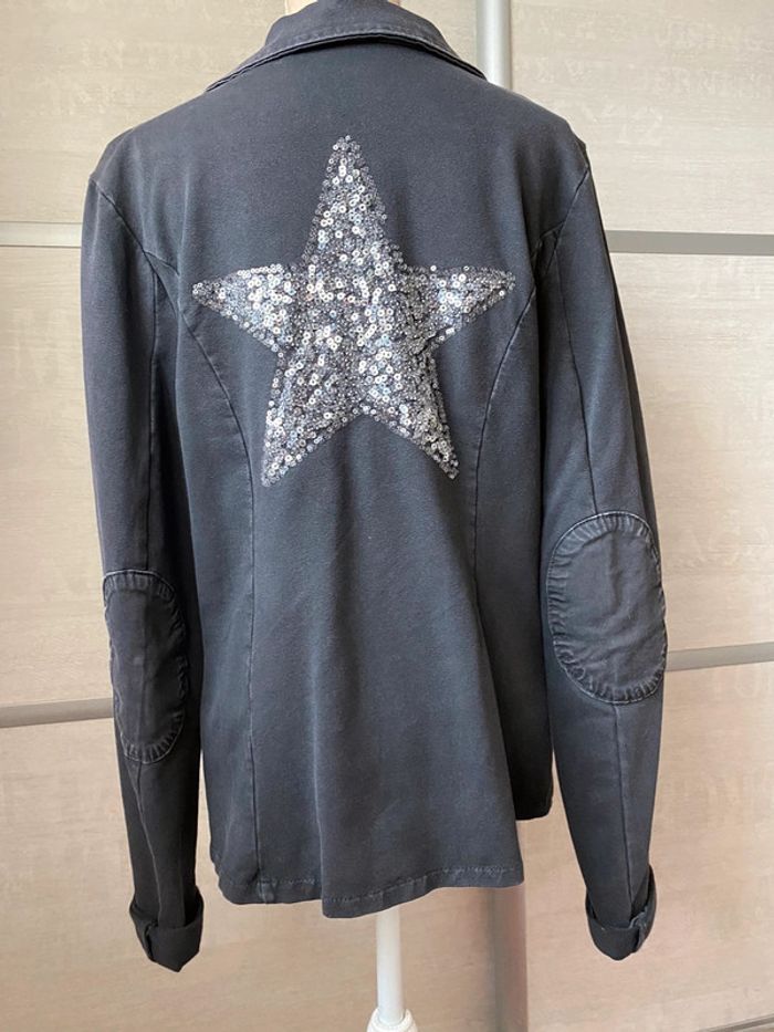 Veste noire étoile