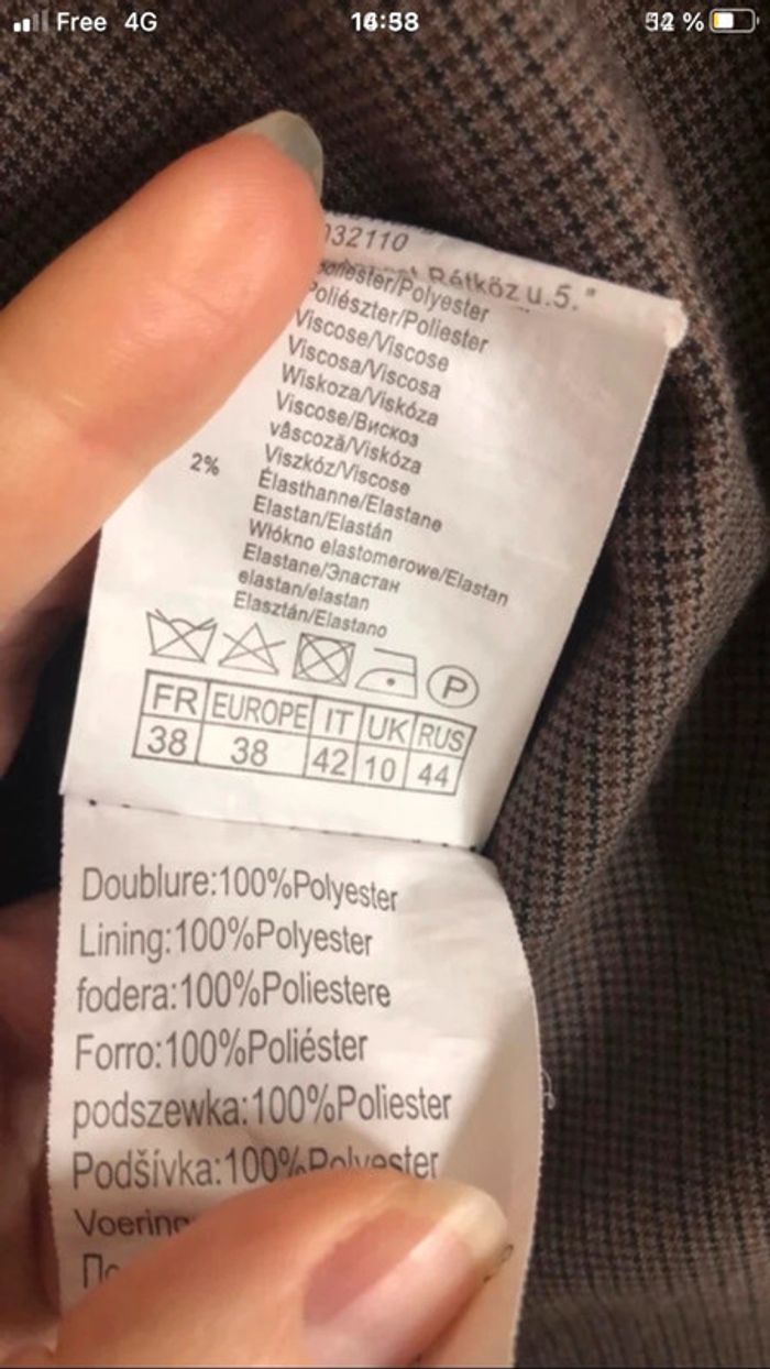 Veste blazer taille 38 camaïeu - photo numéro 7