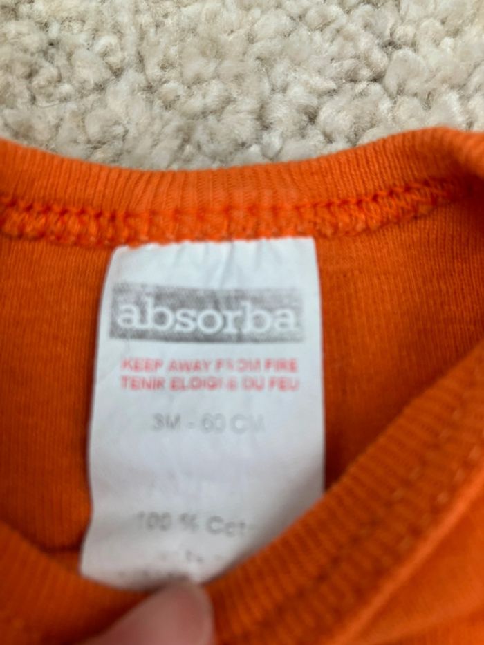 Lot de 2 bodies manches courtes mixte - Absorba / newbie - 3 mois - photo numéro 2