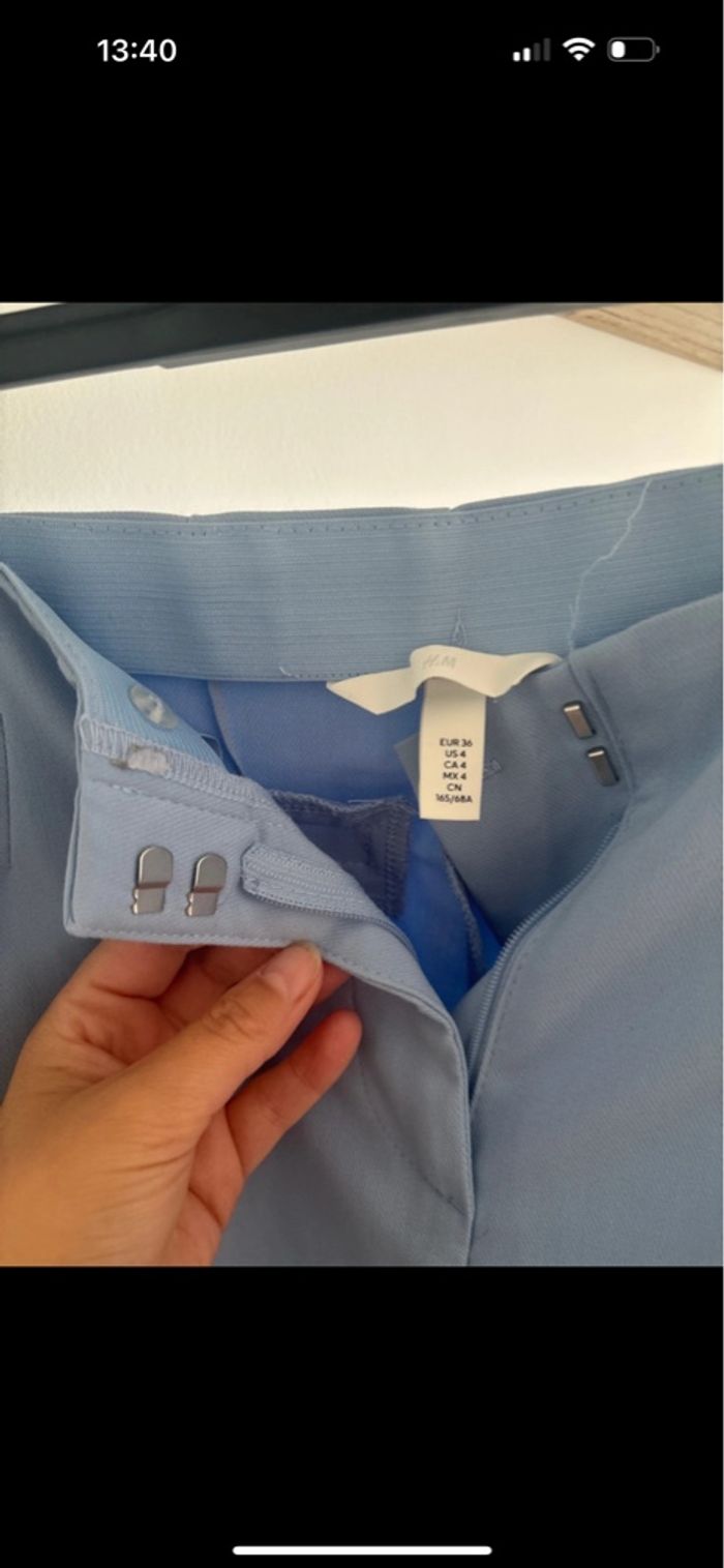 Pantalon droit bleu clair - photo numéro 2