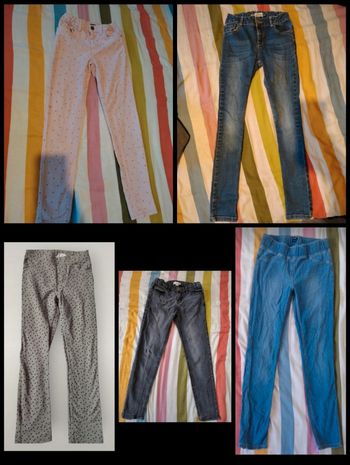 Lots de Jeans fille taille 10 ans