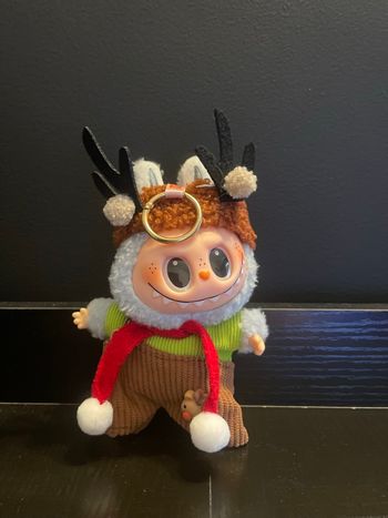 Porte clefs Labubu renne de Noël - Popmart