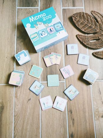 🦁Coffret jeu de Mémorisation Les animaux du Zoo marque Little dutch