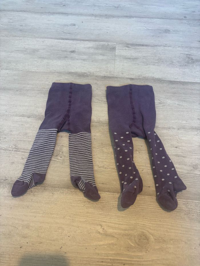 Lot de 2 collants 3/6 mois