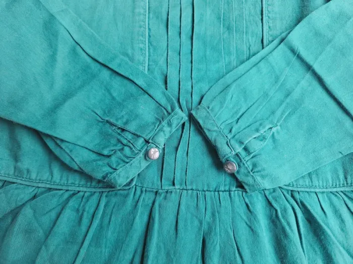 Blouse bleue canard - photo numéro 4