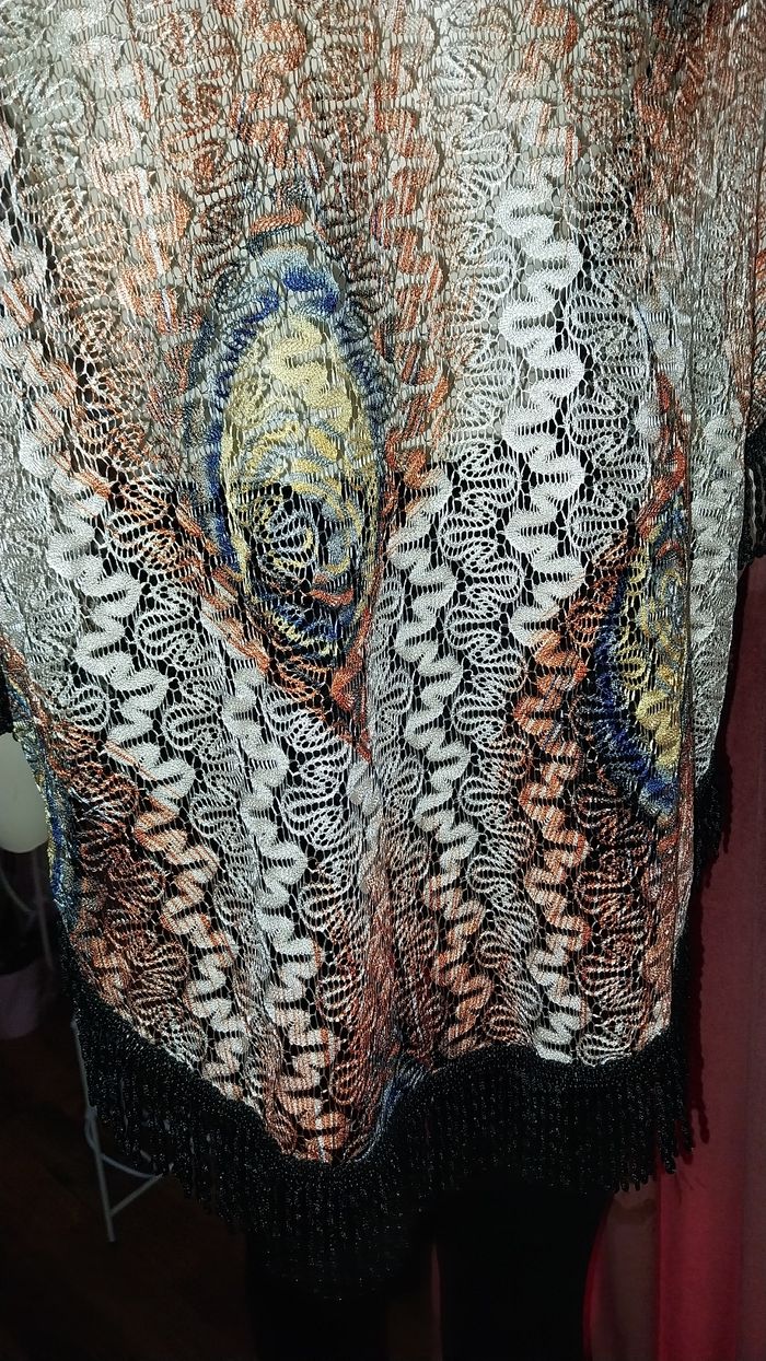 Top poncho broderie neuf taille S/M - photo numéro 9