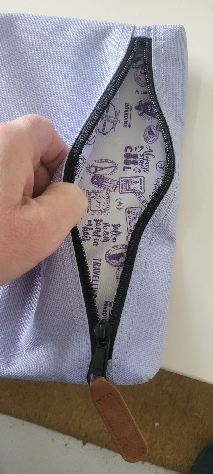 Pochette cabaia neuve unie lilas - photo numéro 3