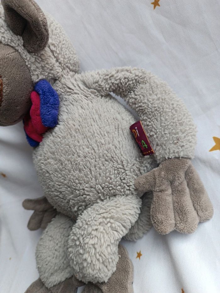 Doudou peluche plush Teddy singe chimpanzé monkey nœud papillon budi basa budibasa - photo numéro 6