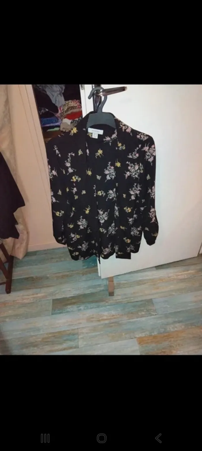 Blazer fluide léger à fleurs