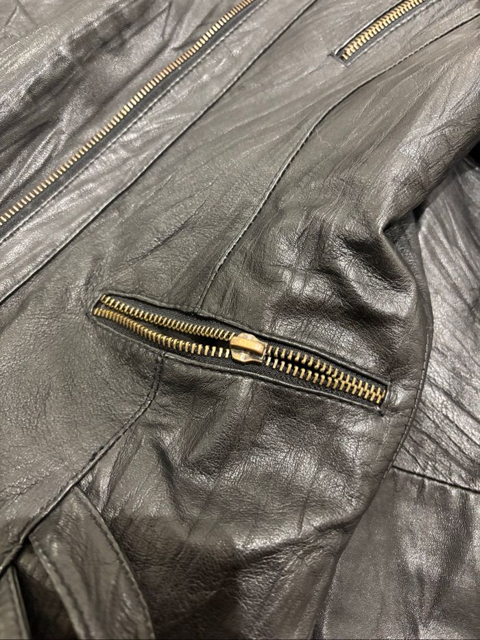 Blouson cuir agneau huile - photo numéro 4