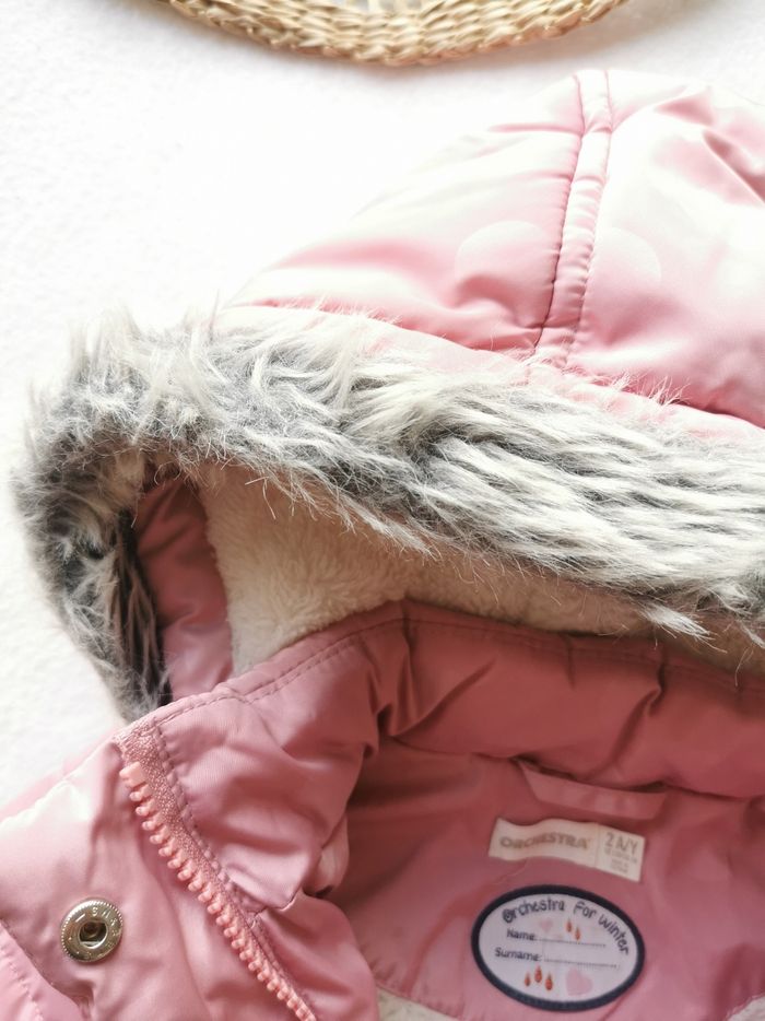 Doudoune rose pâle à pois Orchestra 2 Ans - photo numéro 2