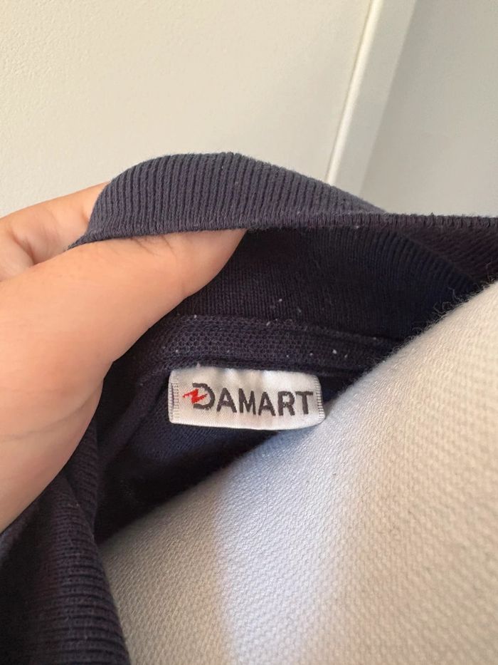 Polo manches courtes femme – bleu marine – Damart – Taille 46/48 - photo numéro 4