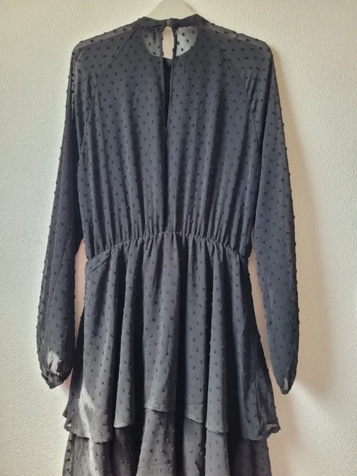 Robe noire patineuse manche longue - photo numéro 5