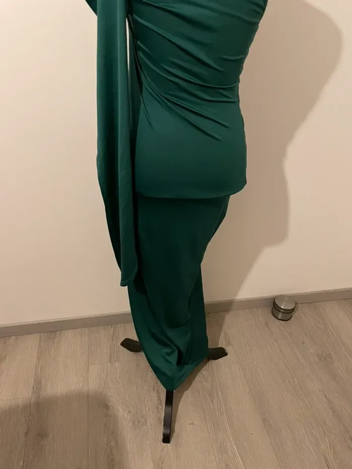 Robe de soirée asymétrique ZAFUL - Neuf - Vert émeraude - Taille M - photo numéro 6