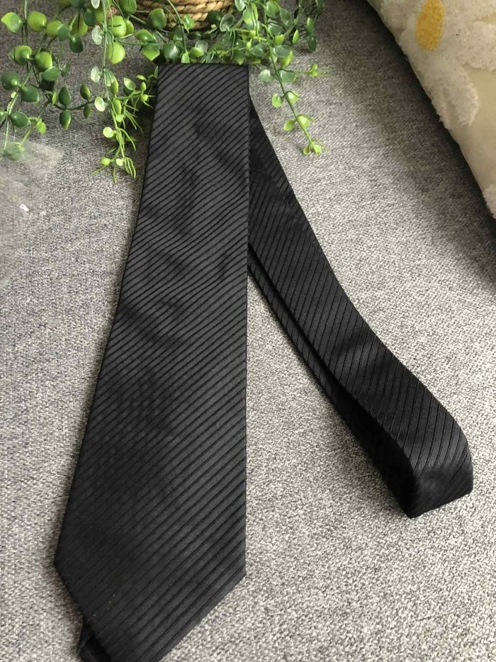 Cravate Noire  Daniel hechter - photo numéro 4