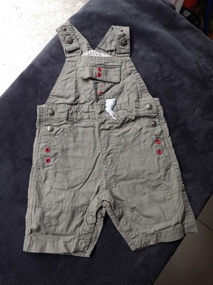Salopette short garçon 6 mois Sergent Major