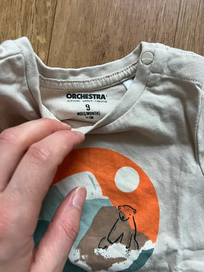 TEE shirt manches longues orchestra 9 mois - photo numéro 4