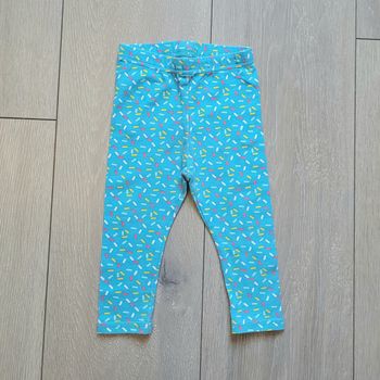 Leggins bleu. Fille 12 mois