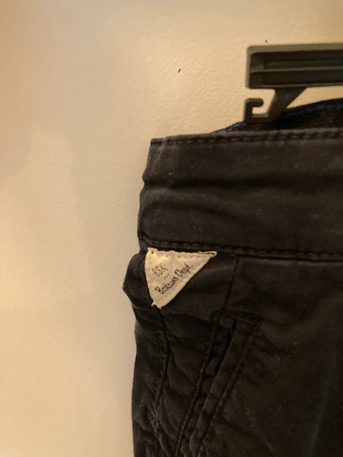 Pantalon chino bleu marine Bershka taille L - photo numéro 5