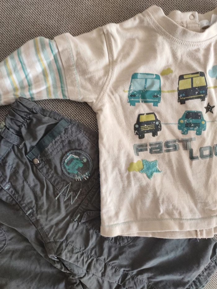 Ensemble pantalon et tee shirt 9 mois - photo numéro 3