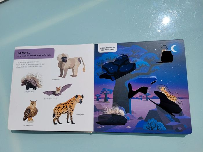 Livre animé Doc flap 🦒 Les animaux de La Savane africaine 🦏 - photo numéro 5