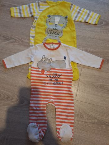 L'or de 2 pyjamas coton