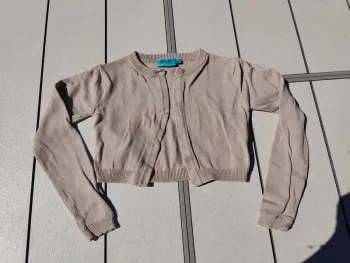 Gilet fille beige 6 ans