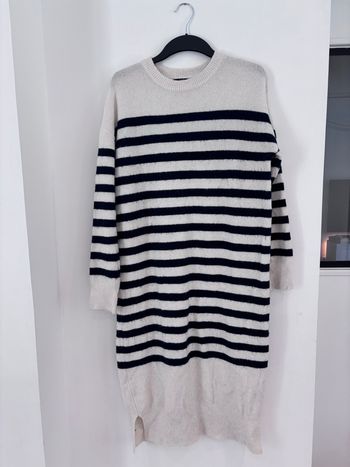 Robe pull longue marinière Kiabi taille M