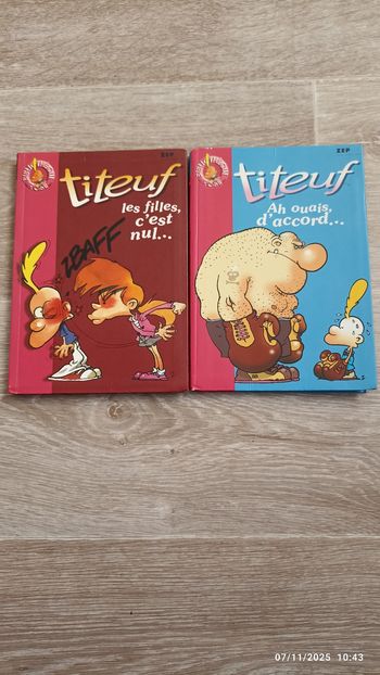 Lot 2 livres Titeuf