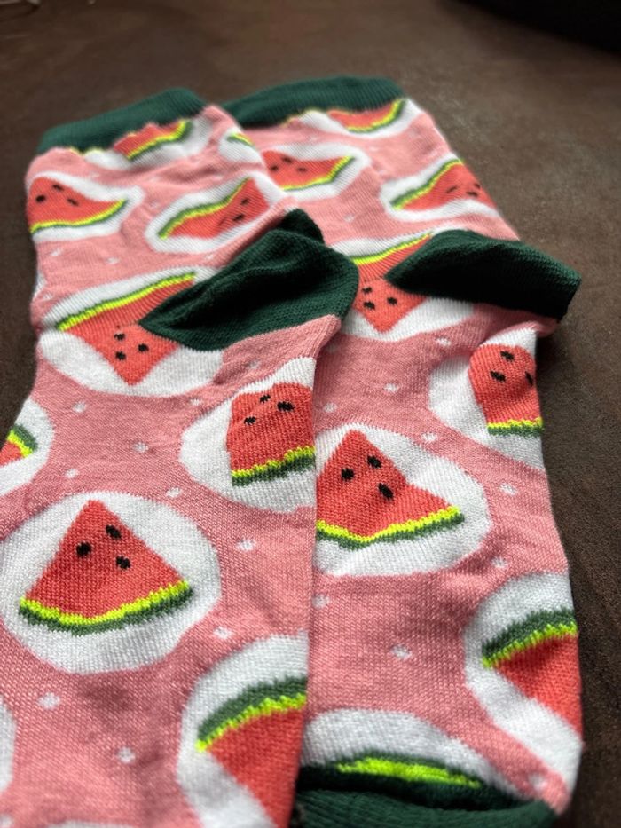 Chaussettes pastèques - photo numéro 2