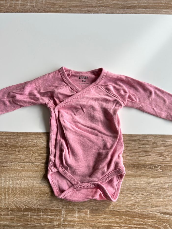 Lot bodies manches longues fille 1 mois - photo numéro 2