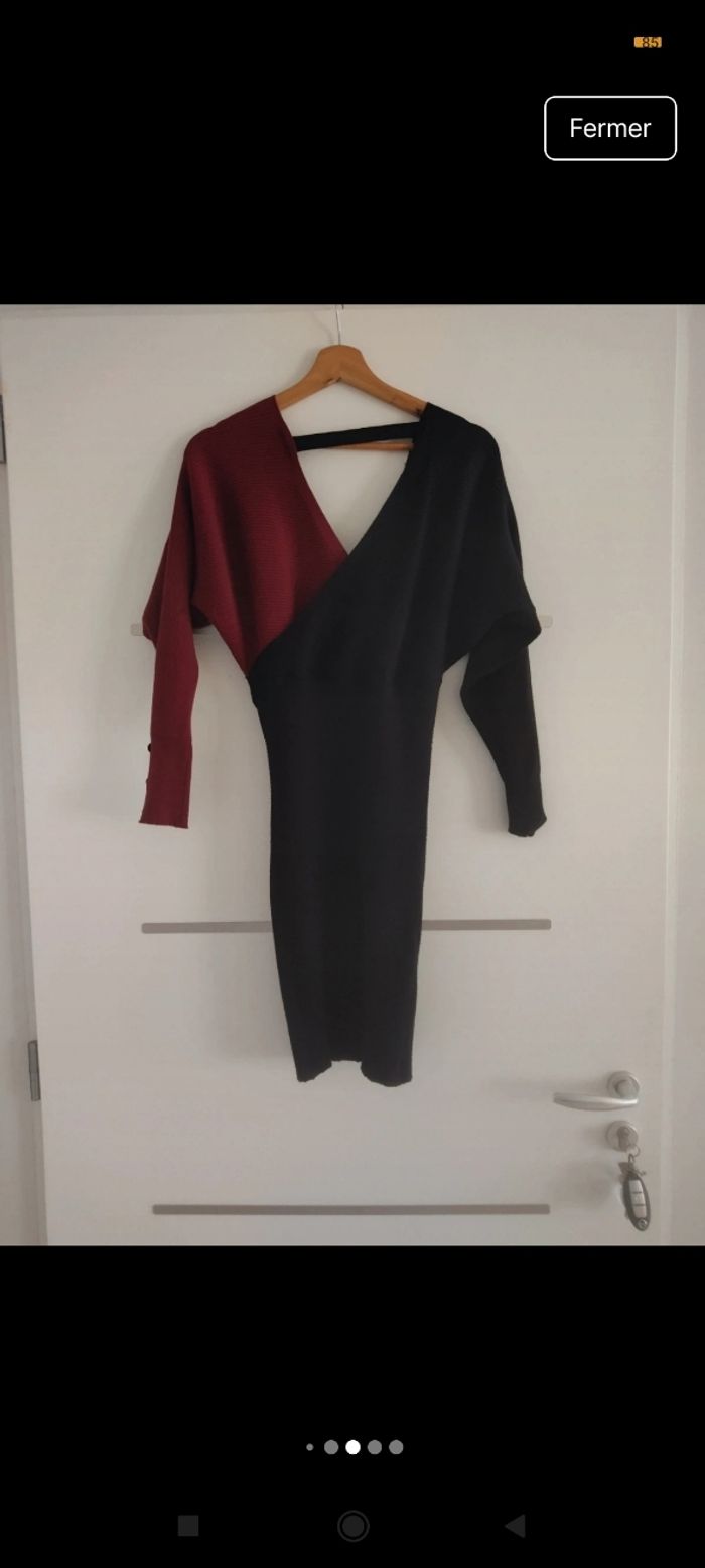 Magnifique robe moulante bicolore - photo numéro 4