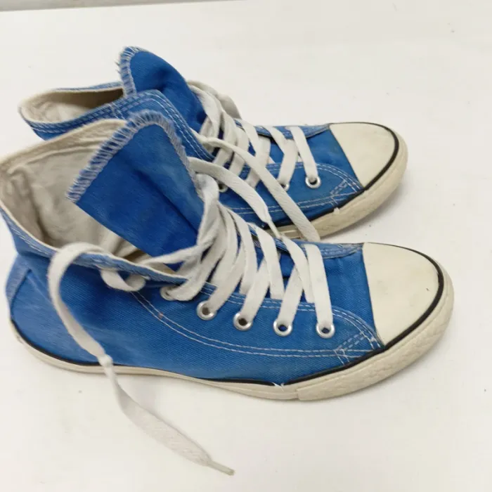 Converses bleu ciel old school bon état pointure 35 C050 - photo numéro 2