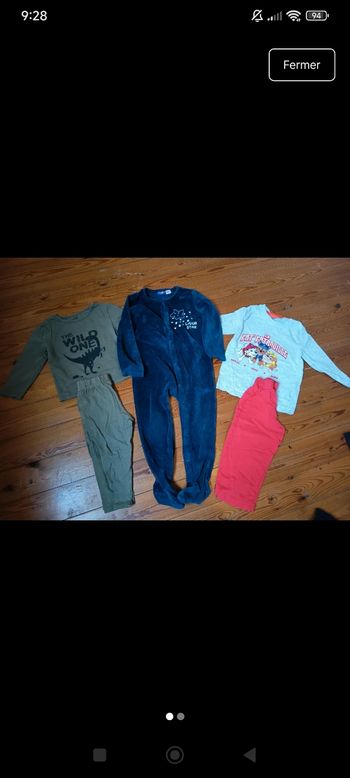 Lot 3 pyjamas garçon 24 mois 