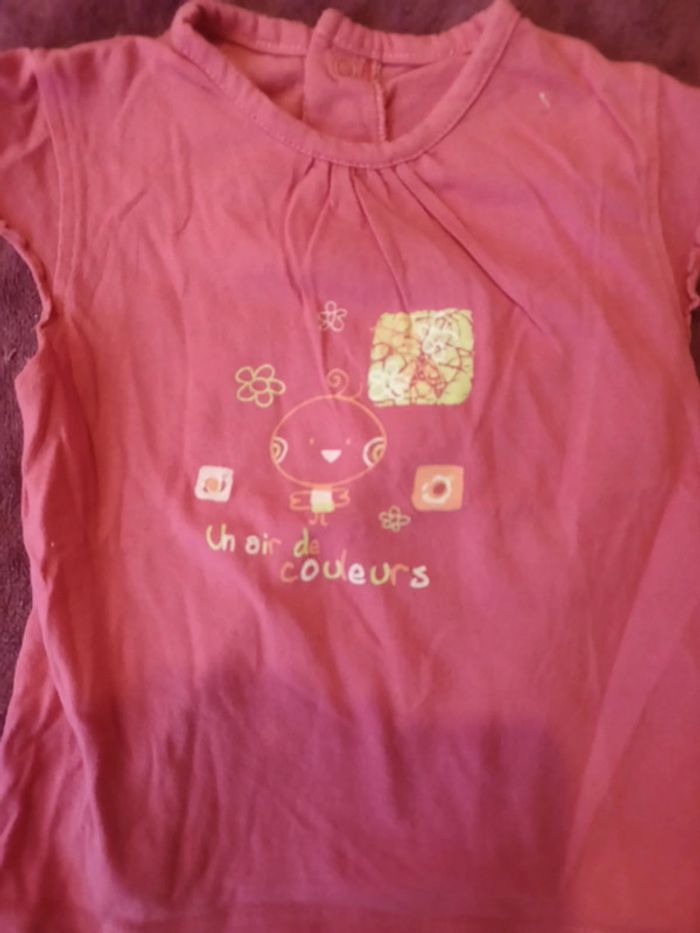 Tee shirt débardeur sans manches 12 mois - photo numéro 2