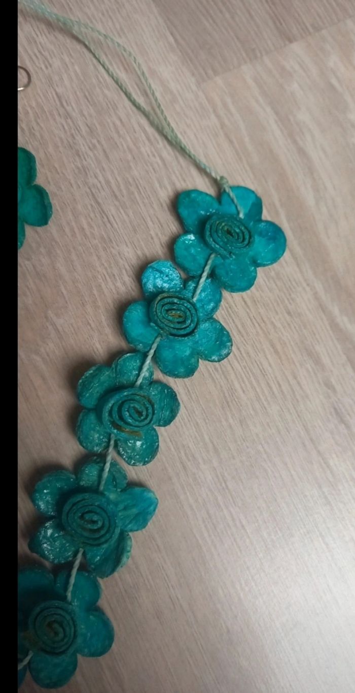 Parure bijoux colier et boucle d'oreille
Neuf jamais porté 
Turquoise - photo numéro 2